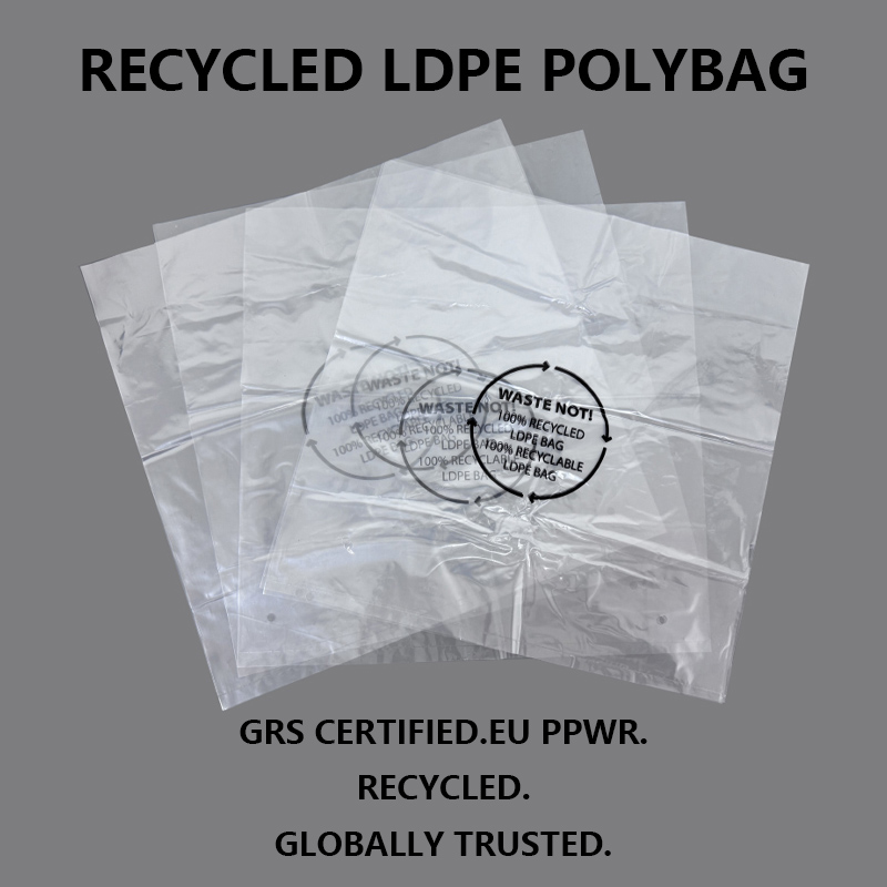 GRS Certified Recycled LDPE baliace vrecia podporujú udržateľné a recyklovateľné obalové riešenia