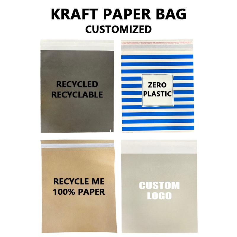 Vlastná recyklovateľná kraftová papierová taška pomáha značkám inovovať trvalo udržateľné obalové riešenia
