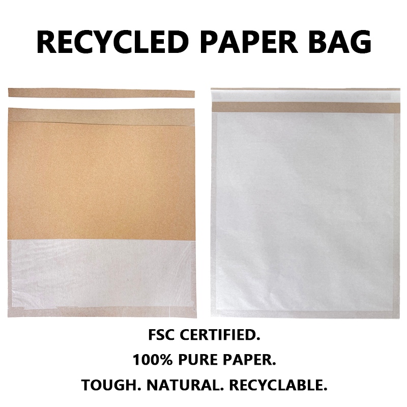 Vlastná taška z recyklovaného papiera pre trvalo udržateľné balenie