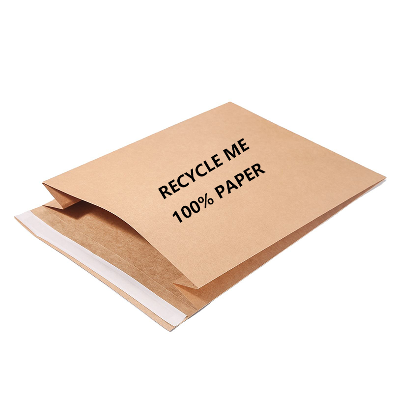 Poštové vrecká z recyklovaného papiera s bočným klinom